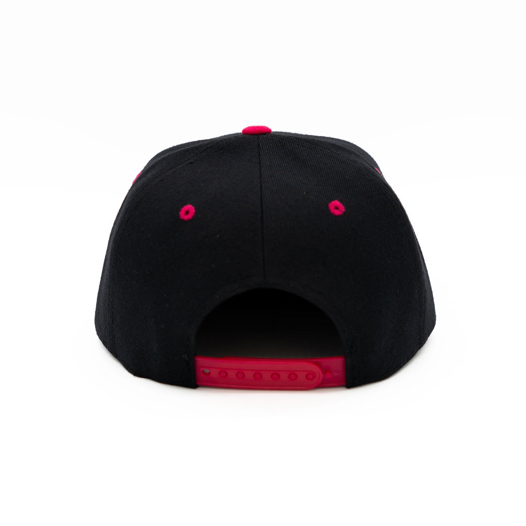 Double Up Snapback - Black & Red