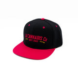 Double Up Snapback - Black & Red